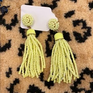 Lime green / yellow earrings